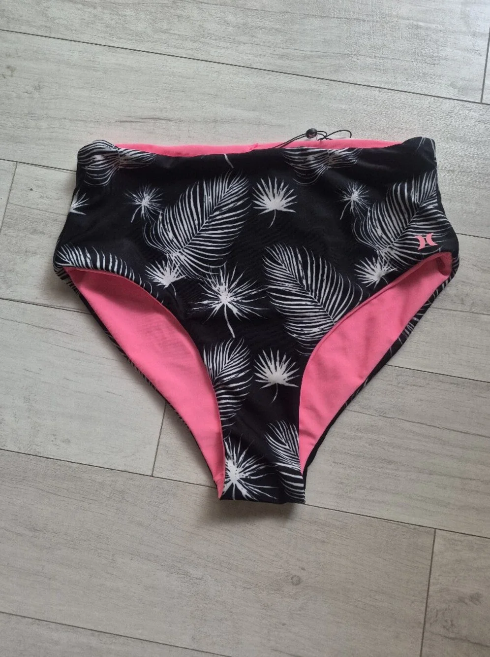HURLEY NEW Midnight Palms High Waisted Bikini Swimsuit